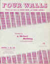 Four Walls used sheet music
