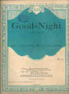 Good Night 1923 sheet music score for sale