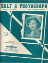 Half A Photograph 1953 sheet music