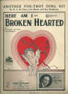 Here Am I - Broken Hearted 1927 sheet music
