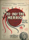 Hi Ho The Merrio (As Long As She Loves Me) 1926 sheet musice