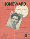 Homeward song by Varney Monk Bert Howell 1945 used original Australian piano sheet music score for sale in Australian second hand music shop
