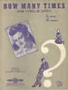 How Many Times (Can I Fall In Love?) used sheet music