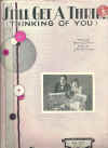 I Still Get A Thrill (Thinking Of You) 1930 sheet music