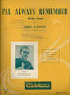 I'll Always Remember by John Allison used sheet music