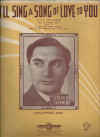 I'll Sing A Song Of Love To You 1934 by Hans May used sheet music for sale