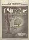 If Winter Comes Springtime Will Soon Be Here sheet music