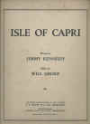 Isle Of Capri 1934 sheet music