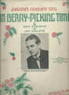 In Berry-Picking Time 1938 Leon Dussante Jan Hallete Australian composer used piano sheet music score for sale in Australian second hand music shop