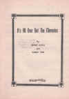 It's All Over But The Memories used sheet music