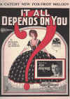 It All Depends On You (1926) sheet music