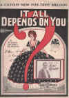 It All Depends On You (1926) sheet music