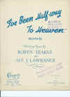 I've Been Half-way To Heaven (1948) Robyn Teakle Alf J Lawrance Australian composer used piano sheet music score for sale in Australian second hand music shop