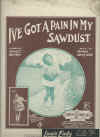 I've Got A Pain In My Sawdust (The Plaint Of The Little Bisque Doll) 1921 sheet music