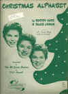 Christmas Alphabet used sheet music
