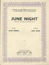 June Night (Just Give Me A June Night The Moonlight And You) sheet music