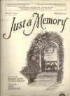 Just A Memory (1927) sheet music
