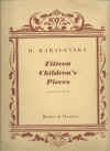 Fifteen Children's Pieces Dmitri Kabalevsky Opus 27 Alfred Mirovitch sheet music