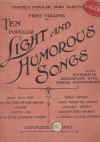 First Volume Of Ten Popular Light And Humorous Songs Also Suitable As Recitations With Musical Accompaniment (Chappell Popular Song Albums circa 1930) 
used piano book for sale in Australian second hand music shop