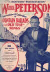 'The Kentucky Wonder Bean' Walter Peterson Sensational Collection Of Mountain Ballads And Old Time Songs (1931) piano songbook for sale in Australian second hand music shop