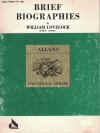Brief Biographies by William Lovelock Allans Edition No.1083 used book for sale in Australian second hand book shop