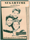 Sugartime 1956 used sheet music