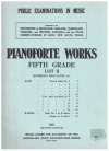 AMEB Pianoforte Examinations 1961 5th Grade List B Movements From Suites Etc. (rev ed) used piano examination book for sale