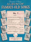 Francis and Day's Album of Famous Old Songs No.7 songbook