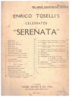 Enrico Toselli: Serenata arranged as a song in D lieder used original sheet music for sale