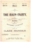 The Rain-Fairy (in F) 1920 used sheet music for sale
