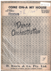 Come On-A My House 1950 used dance band orchestration for sale