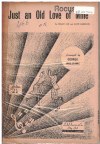 Just An Old Love of Mine 1947 used dance band orchestration for sale