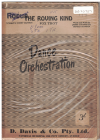 THE ROVING KIND fox trot (Cavanaugh/Stanton arr Larry Clinton) 1950 used dance band orchestration for sale