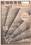 The Too-Rie On His Bonnet (His Red Toor-ie-orr-ie-orr-ie-ay) 1945 used dance band orchestration for sale