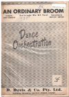 An Ordinary Broom (Reminds Me of You) 1950 used dance band orchestration for sale