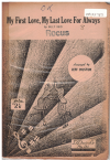 My First Love, My Last Love For Always (Billy Reid arr Jeff Muston) 1947 used dance band orchestration for sale