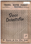 Thanks, Mister Florist (Tepper/Brodsky arr Johnny Warrington) 1950 used dance band orchestration for sale