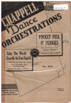 Take The World Exactly As You Find It, sung by 'Hutch' in film 'Happidrome'/Pocket Full o' Pennies, from film 'Crazy House' 1953 used dance band orchestration for sale