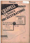 When The One You Love Simply Won't Love Back/Cinderella Jones, from film 'Cinderella Jones' 1945 used dance band orchestration for sale