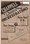 Three Dreams from film 'Hullo, Beautiful'/Please Think Of Me 1942 used dance band orchestration for sale