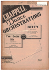 I've Been Hit/Kitty 1951 used dance band orchestration for sale