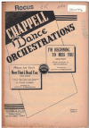 (Where Are You?) Now That I Need You from film 'Red Hot And Blue'/I'm Beginning To Miss You 1949 used dance band orchestration for sale