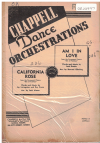 California Rose/Am I In Love from film 'Son of Paleface' 1952 used dance band orchestration for sale
