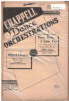 A Kiss And A Promise/Rose, Rose, I Love You 1951 used dance band orchestration for sale