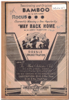BAMBOO/'WAY BACK HOME 1950 used dance band orchestration for sale