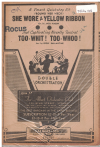 ('Round Her Neck) She Wore A Yellow Ribbon/Too-Whit! Too-Whoo! (Bring My Loved One To Me) 1949 used dance band orchestration for sale