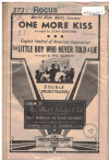 One More KissThe Little Boy Who Never Told A Lie 1942 used dance band orchestration for sale