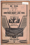 Mi Vida (Mee Veeda), from film 'Carnival In Costa Rica'/Another Night Like This (En Una Noche Asi), from film 'Carnival In Costa Rica' 1946 used dance band orchestration for sale