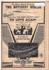 Two Different Worlds/To Love Again, from film 'The Eddy Duchin Story' 1956 used dance band orchestration for sale