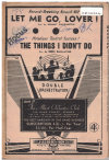 Let Me Go, Lover!/The Things I Didn't Do 1954 used dance band orchestration for sale